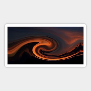 Nature's Illusion- Fiery Wave Sticker